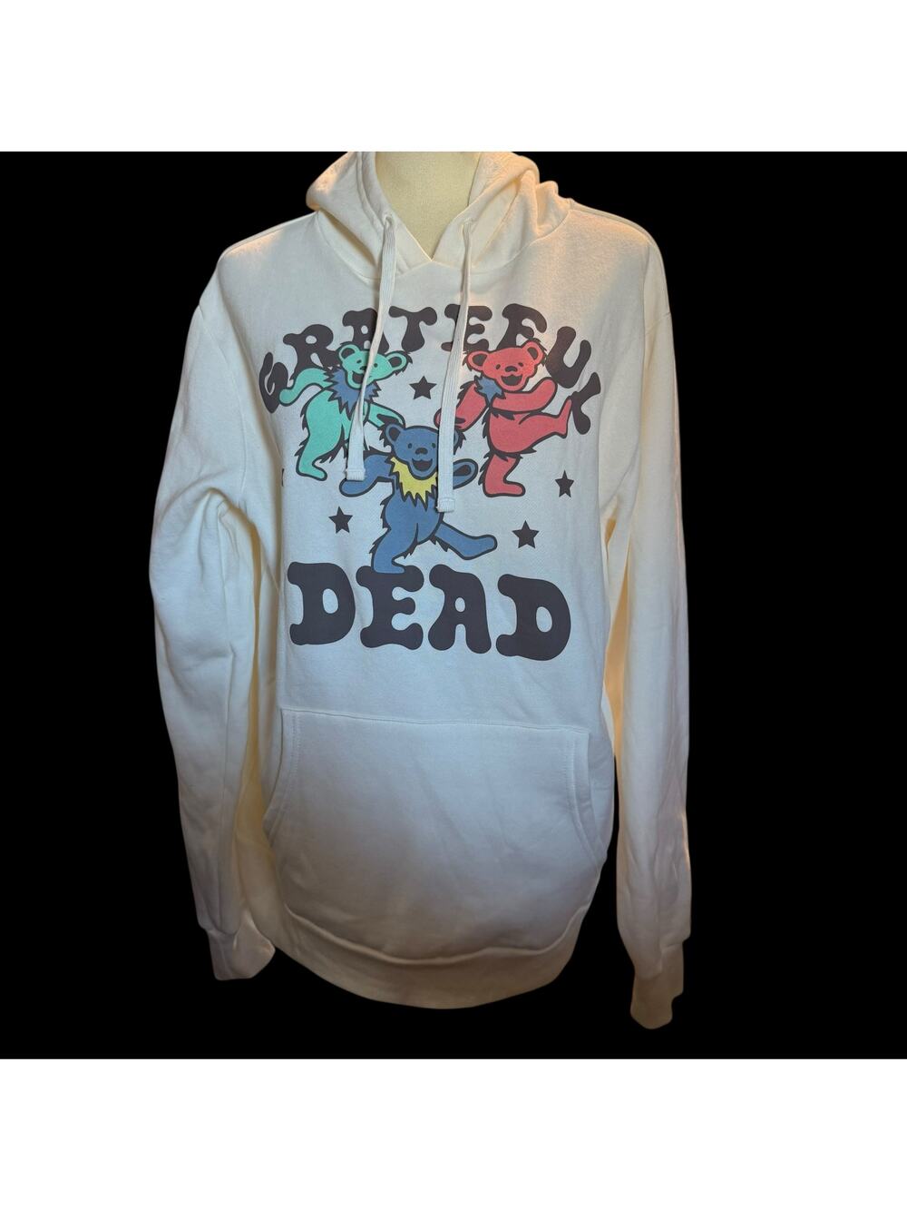 Mad Engine Grateful Dead Dancing Bears Hoodie, Unisex Size Medium